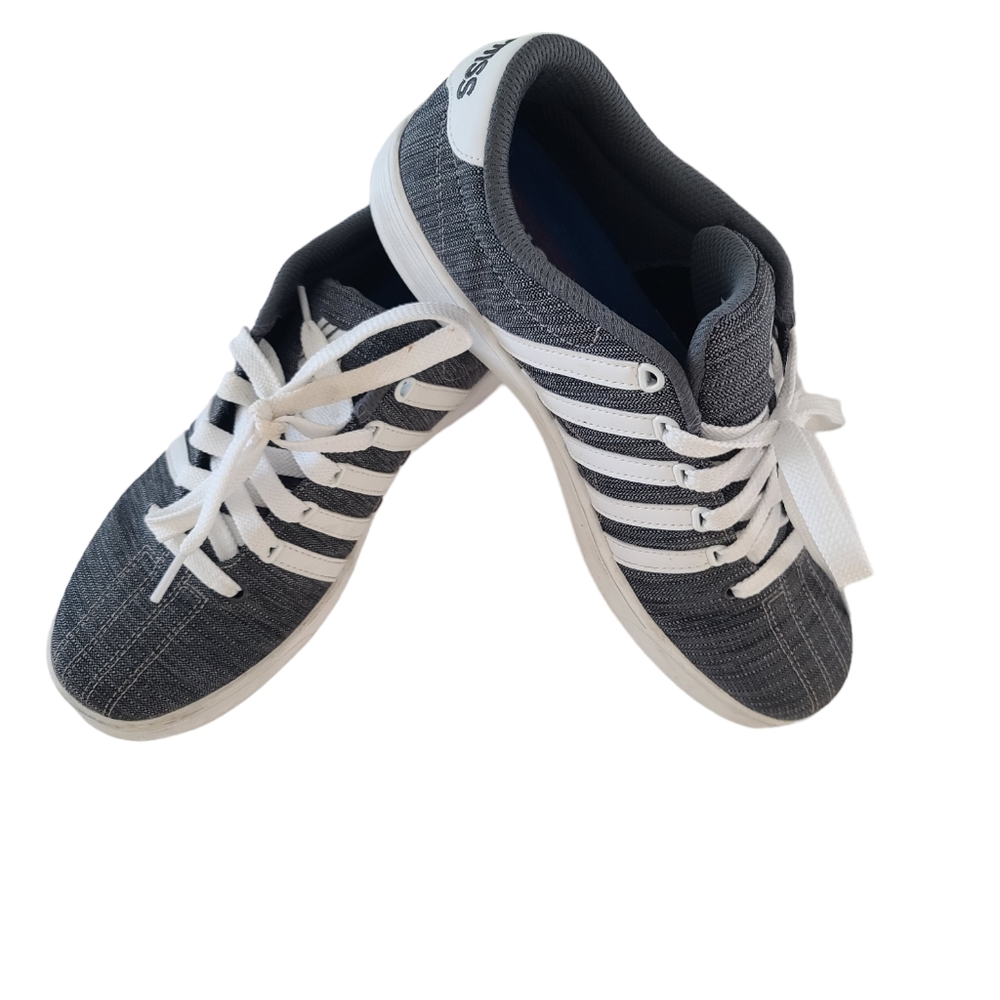 K Swiss Mens Sneakers Shoes Gray And White Size 9.5